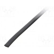 UT-4.9.01, Hole and edge shield; PVC; L: 10m; black; H: 9mm; W: 6mm; industrial