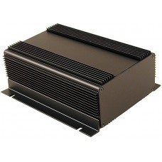 1455NHD1601BK, Box Aluminum Black End Panel(s) 6.299" L x 4.370" W (159.99mm x 111.00mm) X 2.392" (60.76mm)