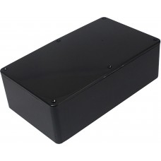 Black ABS General Purpose Enclosure, IP54, Black Lid, 190 x 110 x 60mm