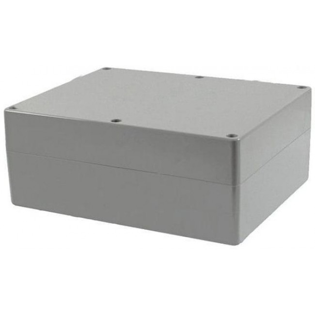 1554YAGY, Enclosures, Boxes, & Cases General Enclosure - Grey/Grey Lid - 11.8 x 9.5 x 4.7in - ABS - N4X