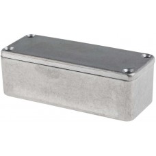 Silver Die Cast Aluminium Enclosure, IP66, Silver Lid, 89.1 x 35 x 30.3mm