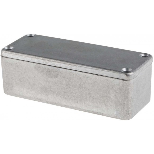 Silver Die Cast Aluminium Enclosure, IP66, Silver Lid, 89.1 x 35 x 30.3mm