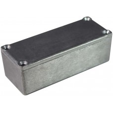 Silver Die Cast Aluminium General Purpose Enclosure, IP54, Black Lid, 92 x 38 x 31mm