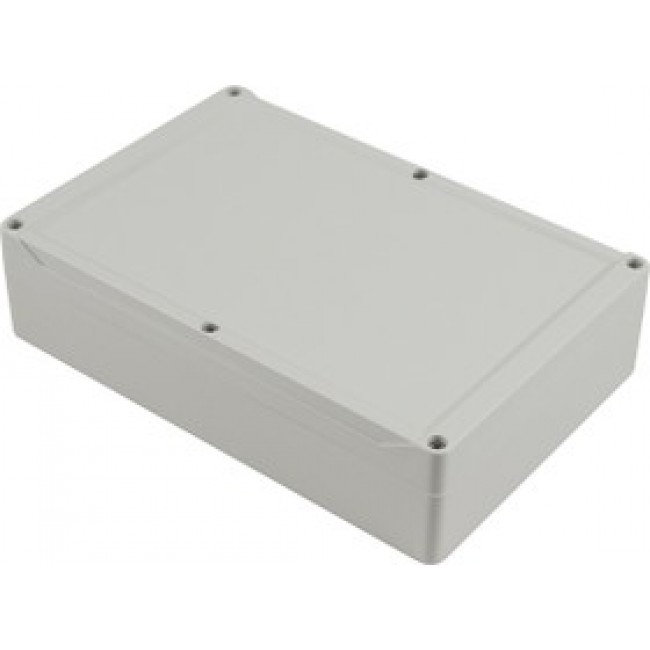 Polycarbonate enclosure, (L x W x H) 240 x 160 x 60 mm, light gray (RAL 7035), IP68, 1555VAL2GY