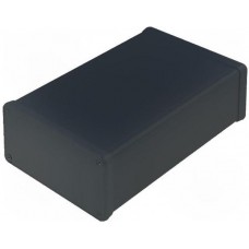 1455N1602BK, BOX ALUM BLACK 6.3"L X 4.06"W