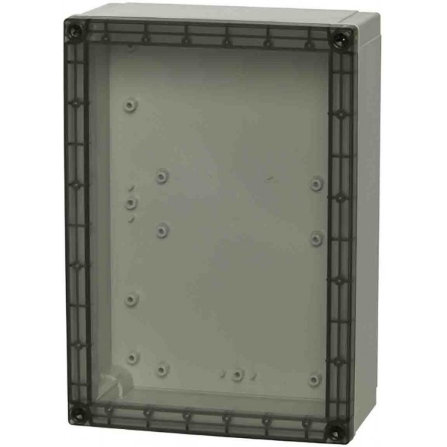 PC 200/88 XHT ENCLOSURE, Grey Polycarbonate Enclosure, IP66, IP67, IK08, Smoked Grey Lid, 255 x 180 x 88mm