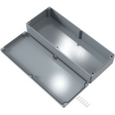 Aluminum enclosure, (L x W x H) 600 x 230 x 111 mm, gray (RAL 7001), IP66, 012360110