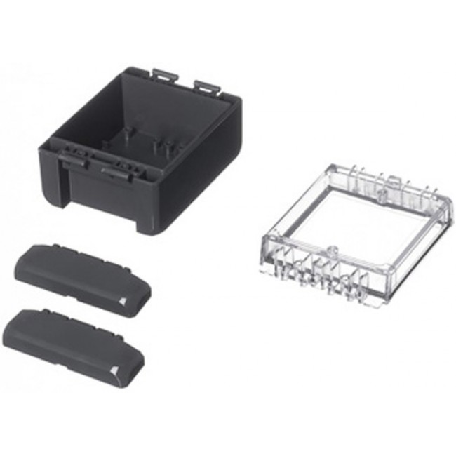 96022124 B 100806 PC-V0-G-7024, Bocube Series Graphite Grey Polycarbonate V0 Enclosure, IP66, IP68, IK07, Transparent Lid, 113 x 80 x 60mm