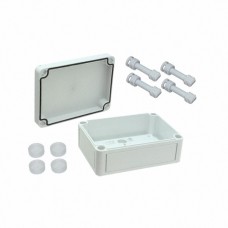120-409, Box Polycarbonate (PC) Gray Hand Held - Cover Included - 5.120" L x 3.700" W (130.05mm x 93.98mm) X 2.240" (56.90 ...