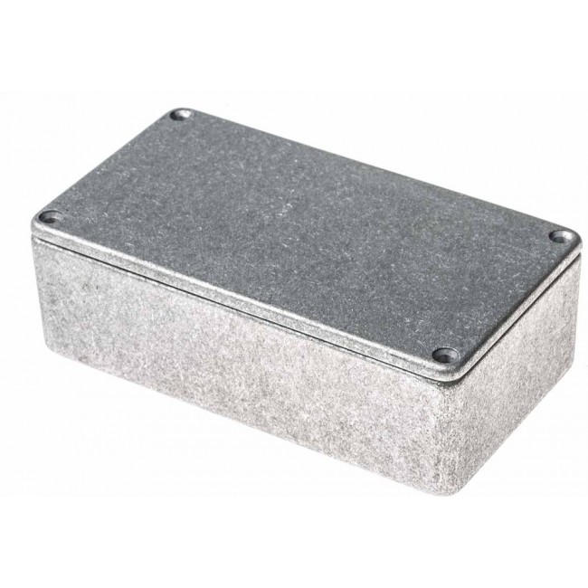 Silver Die Cast Aluminium Enclosure, IP54, Silver Lid, 120 x 65.5 x 39.75mm