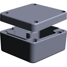 Aluminium Enclosure, IP65, IP66, IP67, IP68, Grey Lid, 34 x 58 x 64mm