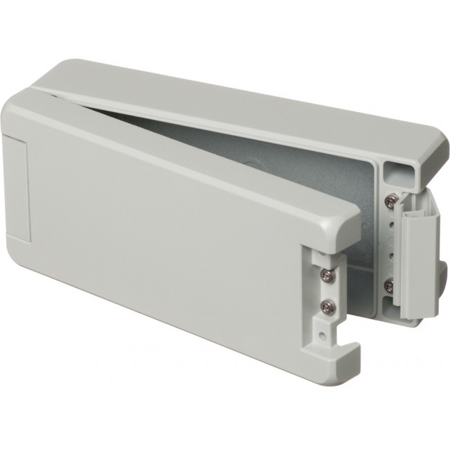 00114125, Bocube Alu Series Light Grey Aluminium Enclosure, IP66, IP68, IP69, IK07, IK08, Light Grey Lid, 199 x 86 x 60mm