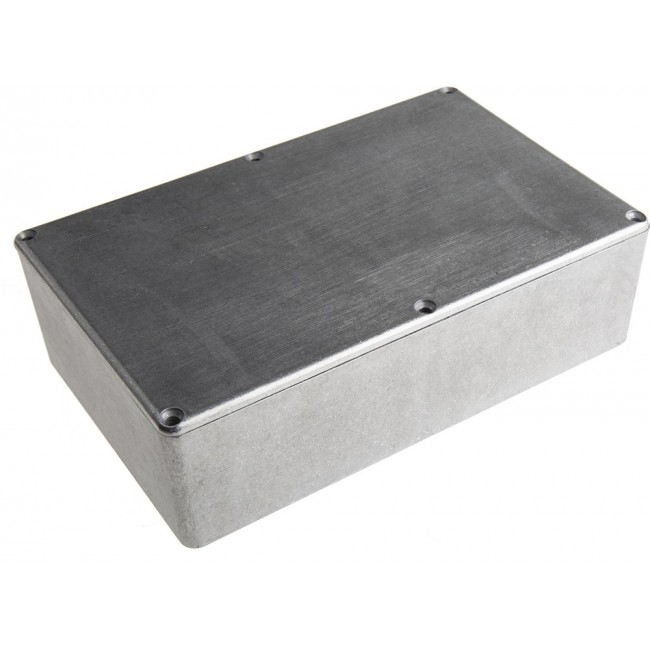 1590D, Box Aluminum Unpainted Cover Included 7.402" L x 4.724" W (188.01mm x 119.99mm) X 2.273" (57.73mm)