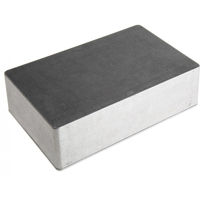 1590D, Box Aluminum Unpainted Cover Included 7.402" L x 4.724" W (188.01mm x 119.99mm) X 2.273" (57.73mm)