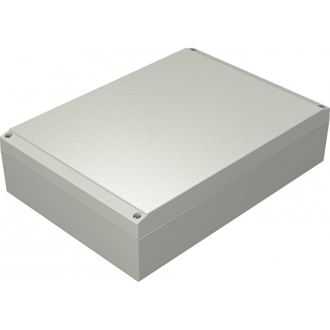 Aluminum enclosure, (L x W x H) 280 x 200 x 72 mm, gray (RAL 7038), IP66, 042028070