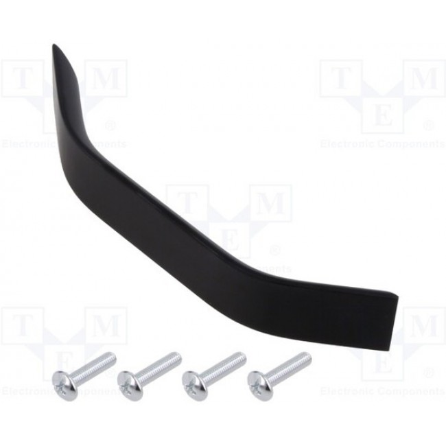 UA-00-337128-20M, Handle; aluminium; matt black; H: 26.5mm; L: 146mm; W: 25mm