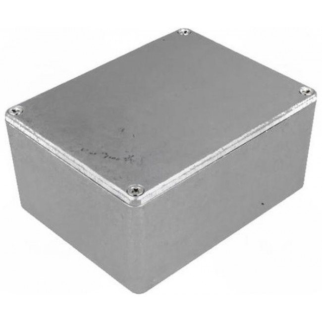 1550C, Enclosures, Boxes, & Cases Diecast Aluminum Box 4.53x2.1x3.6"Natural