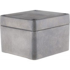 Silver Die Cast Aluminium Enclosure, IP66, Silver Lid, 75 x 80 x 57mm