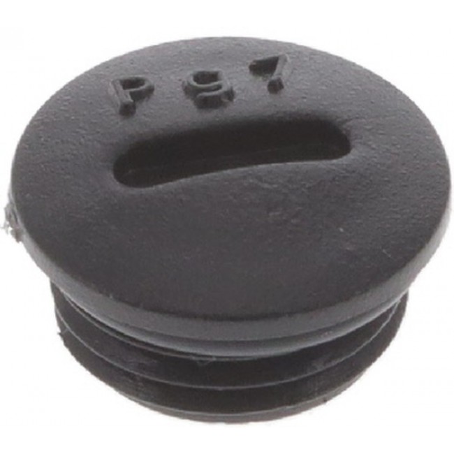 HPP7 BK080, Blanking Plug, PG7, Plastic, 15mm Diameter, Threaded