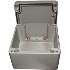 Silver Die Cast Aluminium Enclosure, IP66, Silver Lid, 400 x 310 x 110mm