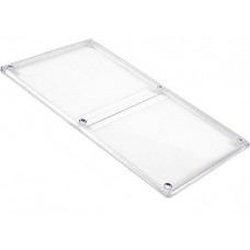 1591EC, Plastic Cover, Lid 7.480" L x 4.331" W x 0.154" H (190.00mm x 110.01mm x 3.91mm) Clear