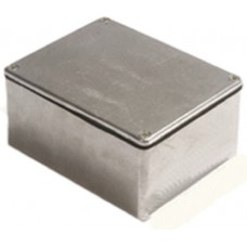 480-C010, 480 Series Silver Die Cast Aluminium Enclosure, IP66, IP67, IP68, Silver Lid, 88.9 x 34.9 x 30.5mm