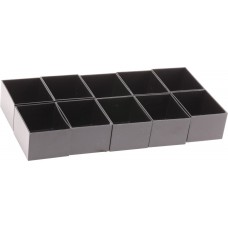 RTM104-BLK, Black ABS Potting Box, 50 x 40 x 30mm