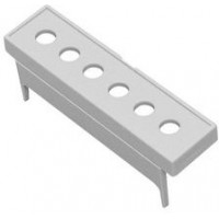 CNMB/3/TG750, Terminal Guard 7.5mm Drilled Holes Size 3 52.8mm Polycarbonate Light Grey