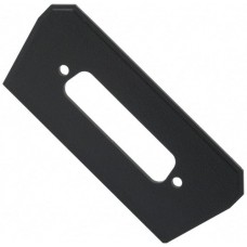 2010DB25, Plastic, ABS Panel, End 3.144" L x 1.300" W x 0.100" H (79.86mm x 33.02mm x 2.54mm) Black