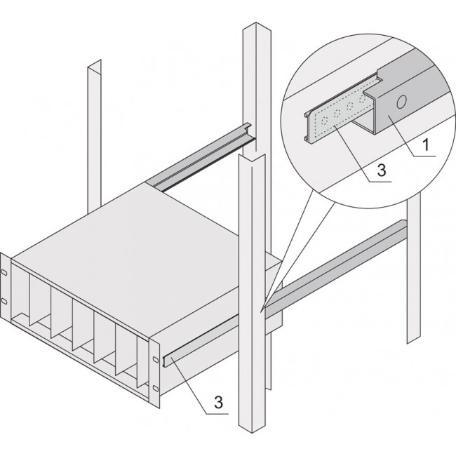 24562-458, 24562 Series Adapter for Use with Subracks