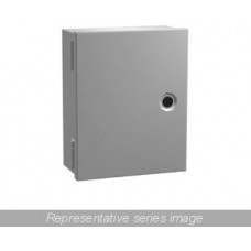 N1J12126, Electrical Enclosures N1 Enclosure w/panel - 12 x 12 x 6 - Steel/Gray