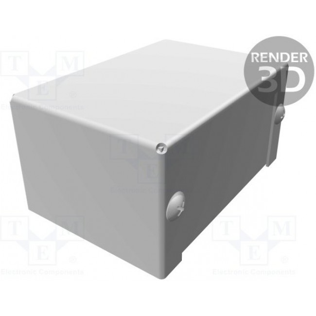 1411D, Enclosures, Boxes, & Cases Utility Enclosure - 3.2 x 2.2 x 1.6" - Aluminum Gray