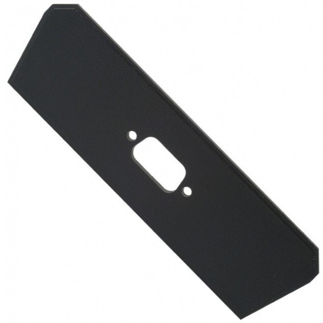 2024DB9, Plastic, ABS Panel, End 4.740" L x 1.360" W x 0.095" H (120.40mm x 34.54mm x 2.41mm) Black