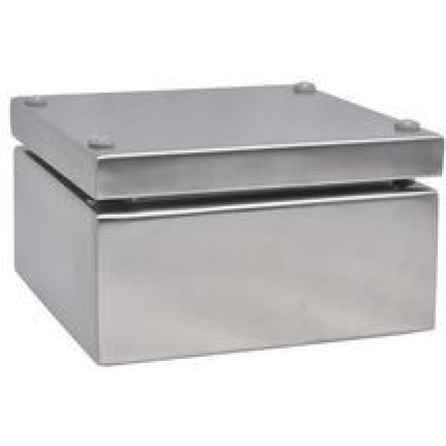 2410787, Enclosure 150x150x81mm Stainless Steel Silver IP66