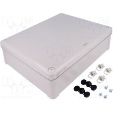 ABS enclosure, (L x W x H) 291 x 241 x 88 mm, light gray (RAL 7035), IP66, NSYTBS29248