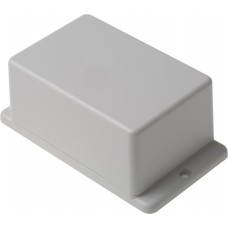 White ABS Enclosure, Flanged, White Lid, 127 x 70.6 x 50.5mm