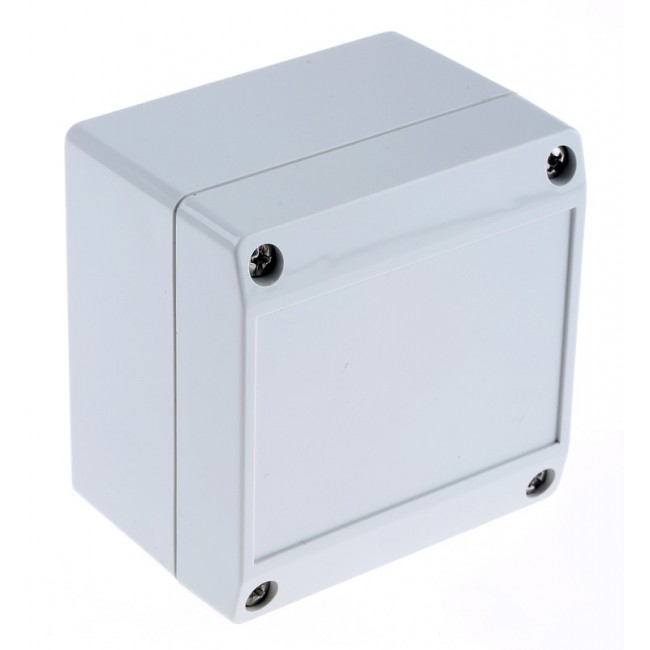 220.080.000, Technobox Series Grey ABS Enclosure, IP66, Grey Lid, 83 x 81 x 60mm