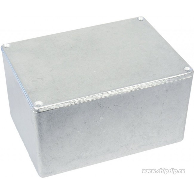 Silver Die Cast Aluminium Enclosure, Silver Lid, 139.1 x 101.5 x 76.7mm