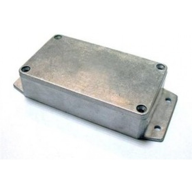 AN-2856-AB, Black Die Cast Aluminum Bracket Mount Enclosure - External 6.73 x 4.76 x 2.17 Inches - Internal 6.27 x 4.3 x 1.94 ...