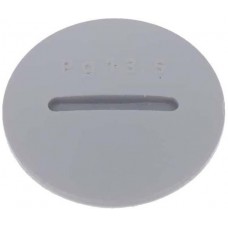 HPP13 SL080, Hole Plug 0.803" (20.40mm) Polyamide 6 Gray