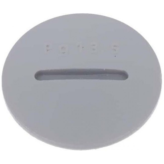 HPP13 SL080, Hole Plug 0.803" (20.40mm) Polyamide 6 Gray