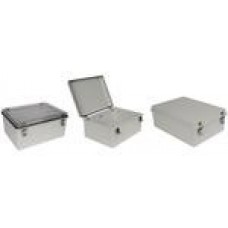 PTH-22448-C, Electrical Enclosures PC+10% Fiberglass Box, Self-Locking Latch and Clear Cover (15 X 7.5 X 5.1 In)