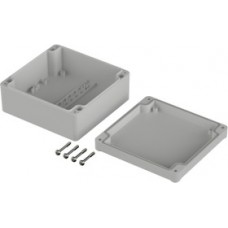 ABS enclosure, (L x W x H) 122 x 120 x 57 mm, light gray (RAL 7035), IP65, 63217200