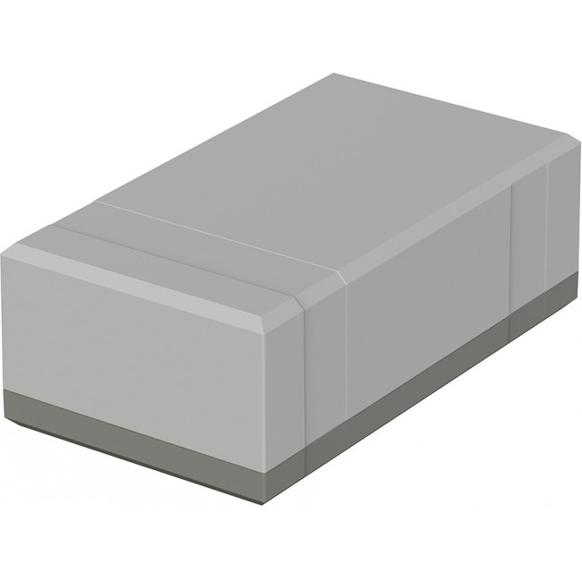 32207002 EG 2070 L, Elegant Series Grey Polystyrene Enclosure, IP40, Grey Lid, 200 x 112 x 70mm