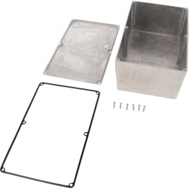 1590WE, 1590 Series Natural Die Cast Aluminium Enclosure, IP65, Natural Lid, 188 x 120 x 80.291mm