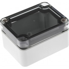 13047501, TK PC Series Grey Polycarbonate Enclosure, IP66, Transparent Lid, 65 x 50 x 35mm