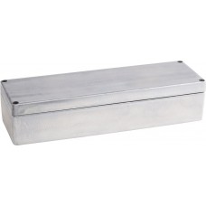 Silver Die Cast Aluminium Enclosure, IP66, Silver Lid, 250 x 80 x 55mm