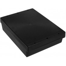 Black ABS Enclosure, IP65, IK07, Black Lid, 197.7 x 144.55 x 52.55mm