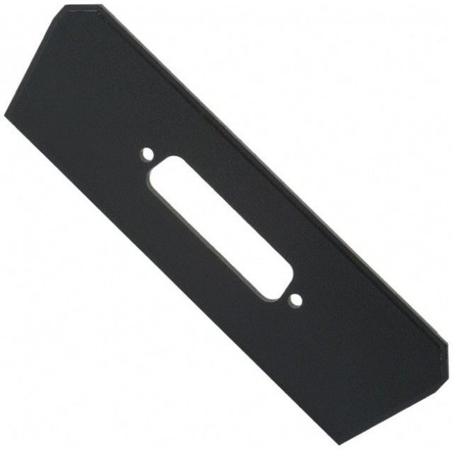 2024DB25, Plastic, ABS Panel, End 4.740" L x 1.360" W x 0.095" H (120.40mm x 34.54mm x 2.41mm) Black