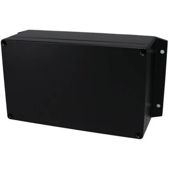 AN-2872-AB, Electrical Enclosures Aluminum Enclosure with Mounting Flanges Black (7.9 X 4.7 X 3 In)